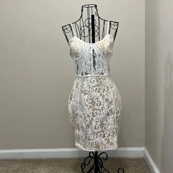 PrettyLittleThing | Dresses | White Lace Dress | Poshmark PrettyLittleThing | Dresses | White Lace Dress | Poshmark
